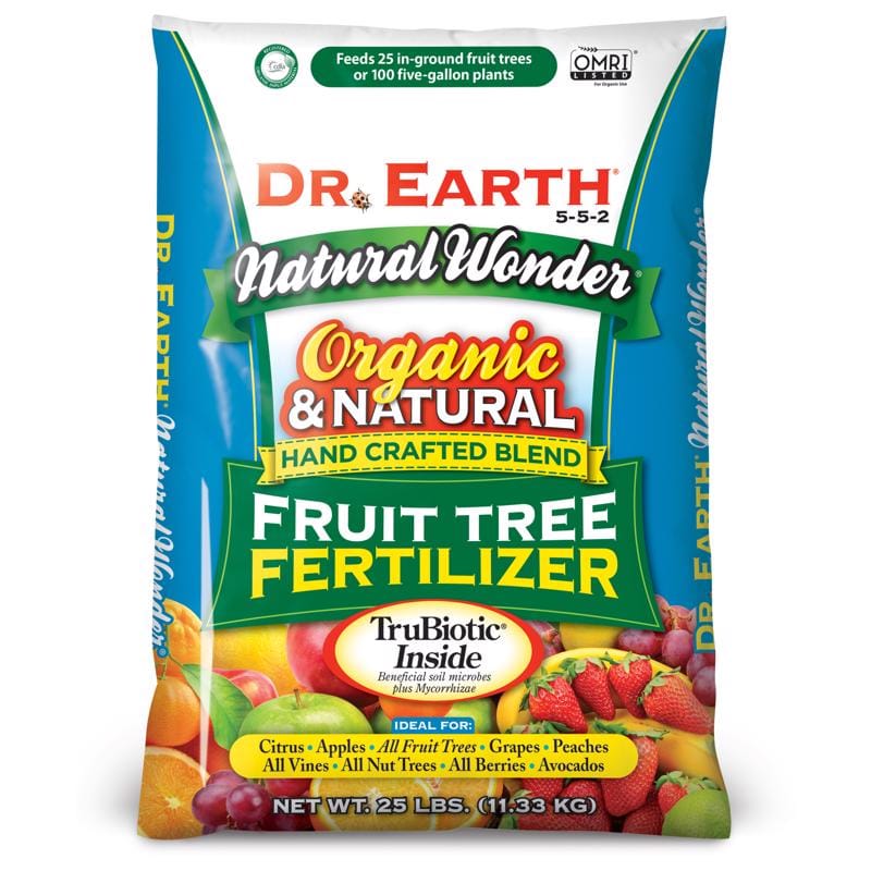 Dr. Earth 735 Natural Wonder Organic Fruit 5-5-2 Plant Fertilizer 25 lb