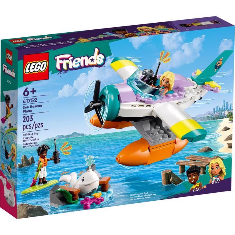 Lego 41752 Friends Sea Rescue Plane Building Set Multicolored 203 pc