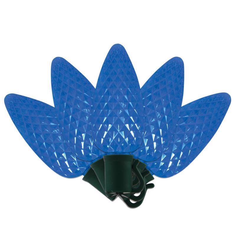 Celebrations C925FBLA Platinum LED C9 Blue 25 ct String Christmas Lights 25 ft.