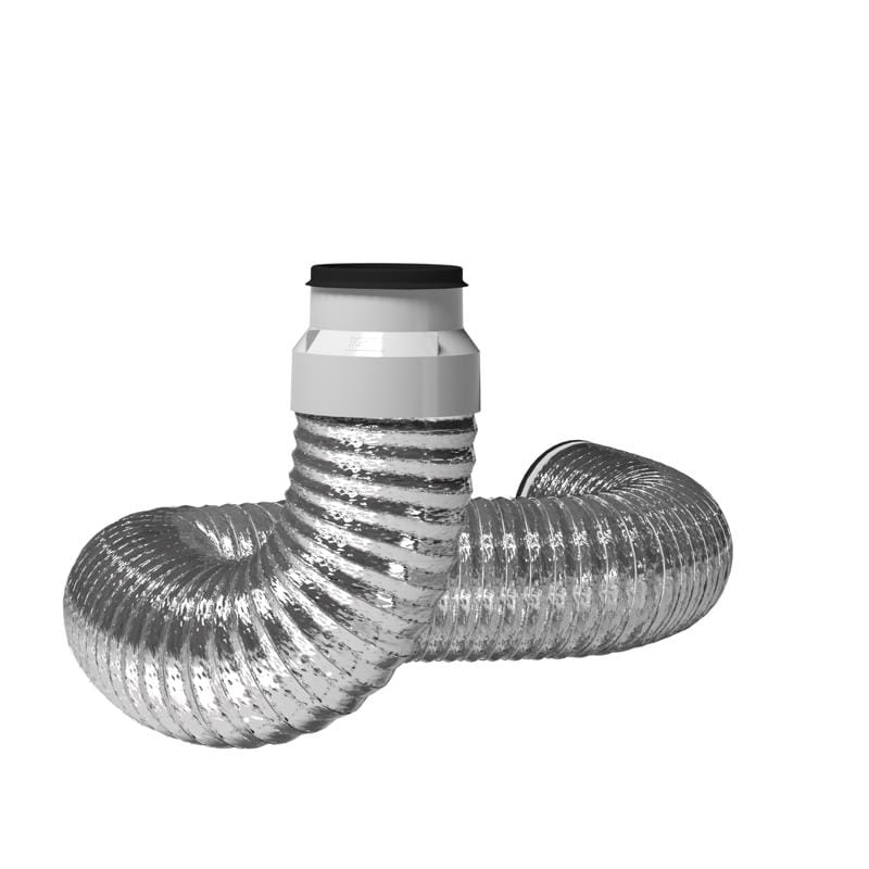 Imperial VT0762 Quick Connect 2 ft. L X 4 in. D Silver/White Aluminum/Plastic Quick Connect Kit