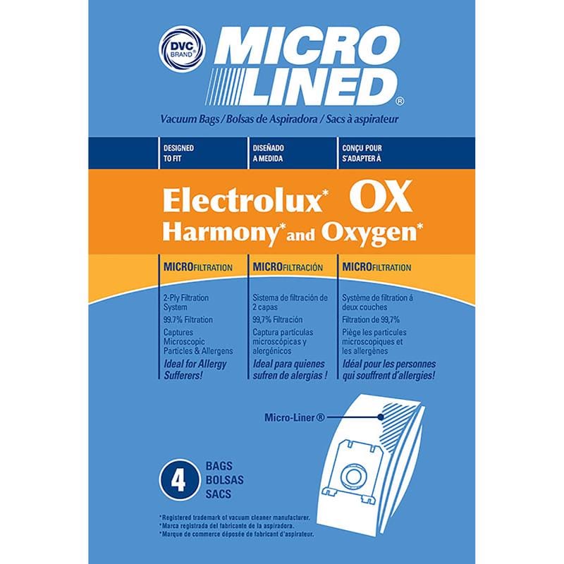 DVC EXR-14455 Micro Lined Vacuum Bag 4 pk Electrolux OX