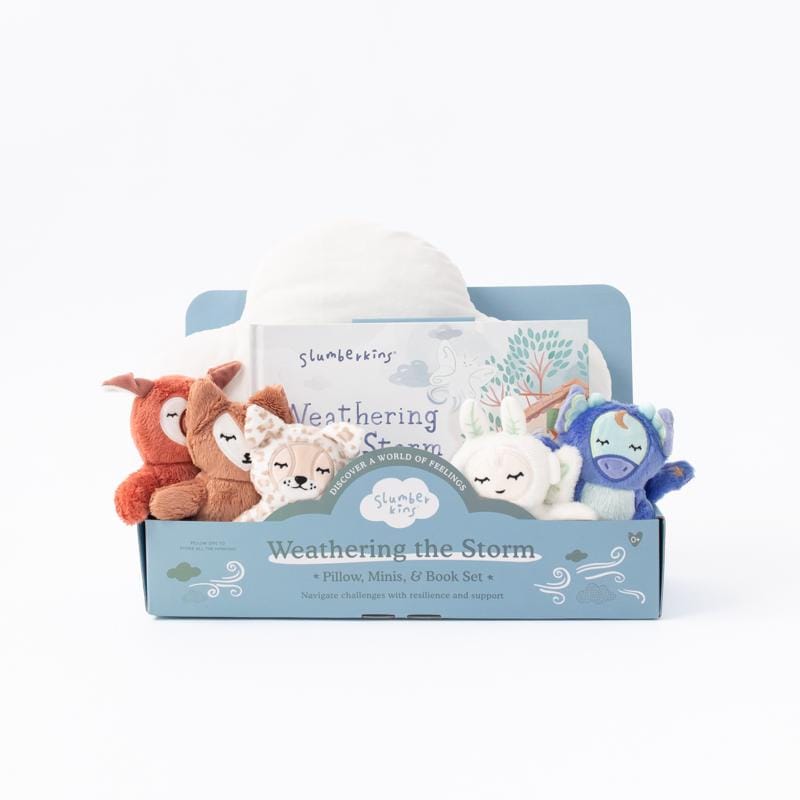 Slumberkins BBB-PLW-CLOUD Weathering the Storm Pillow & Book Set Assorted 7 pc