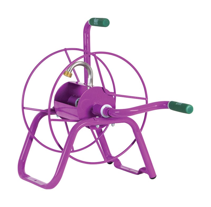Yard Butler HR-1PUR 75 ft. Purple Free Standing Hose Reel