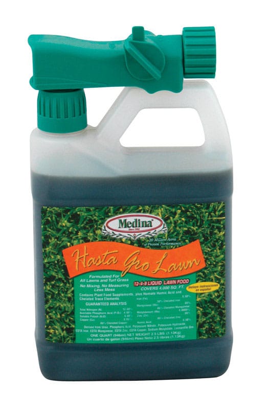 Medina HG 12-4-8 QTS Hasta Grow Lawn All-Purpose Lawn Food For All Grasses 4000 sq ft