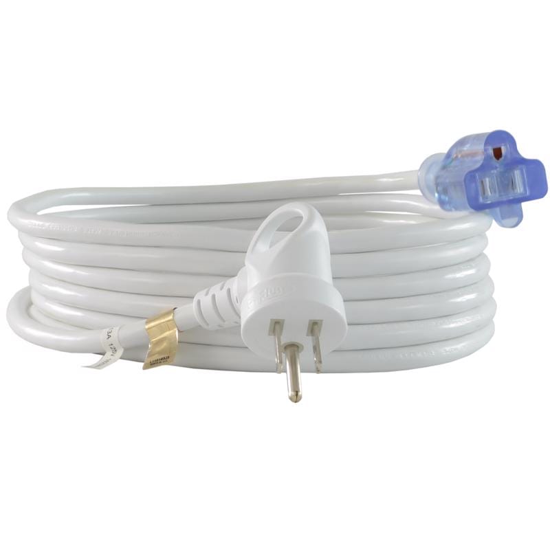 Conntek 24161-180 Indoor 15 ft. L White Extension Cord 16/3 SJTW