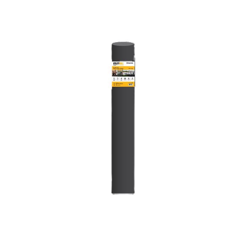 Traction 3003273 48 in. W X 96 in. L Black Rubber Utility Mat