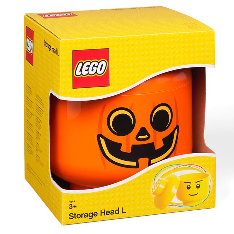 Lego 40320809 Licensed Pumpkin Large Storage Head Orange 1 pc