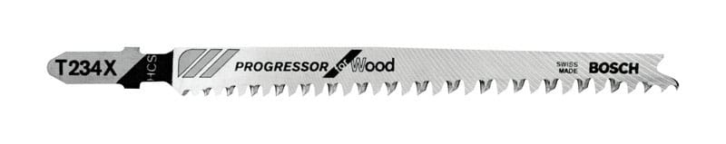 Bosch T234X 4-1/2 in. High Carbon Steel T-Shank Jig Saw Blade 12 TPI 5 pk
