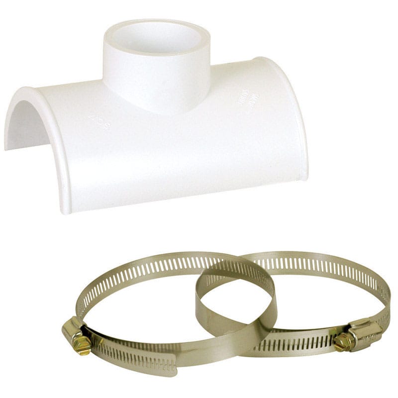 Sioux Chief 891-0312P Smart Saddle Schedule 40 3 in. Slip in. X 2 in. D Hub PVC Tapped Saddle Tee