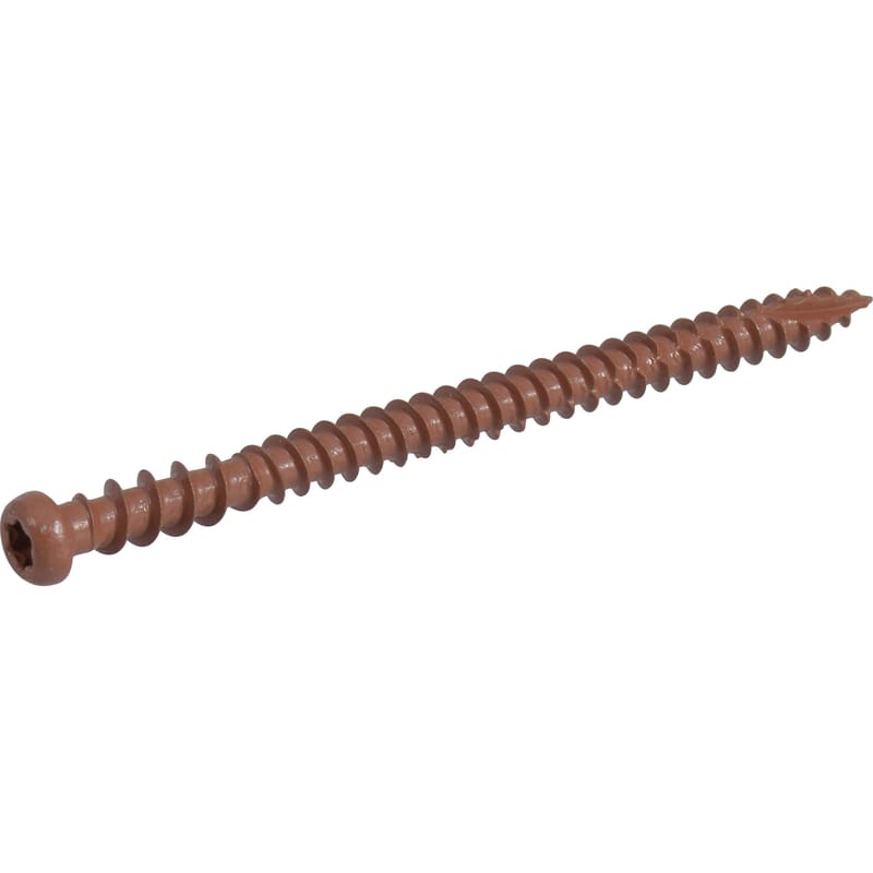Hillman 48458 Deck Plus No. 10 Ga. X 2-1/2 in. L Red Star Flat Head Composite Deck Screws 5 lb 375 pk