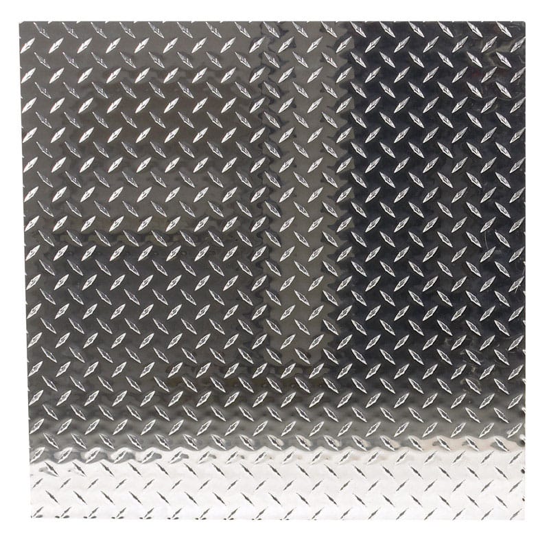 Steelworks 11255 0.06 in. X 24 in. W X 24 in. L Bright Aluminum Diamond Tread Plate
