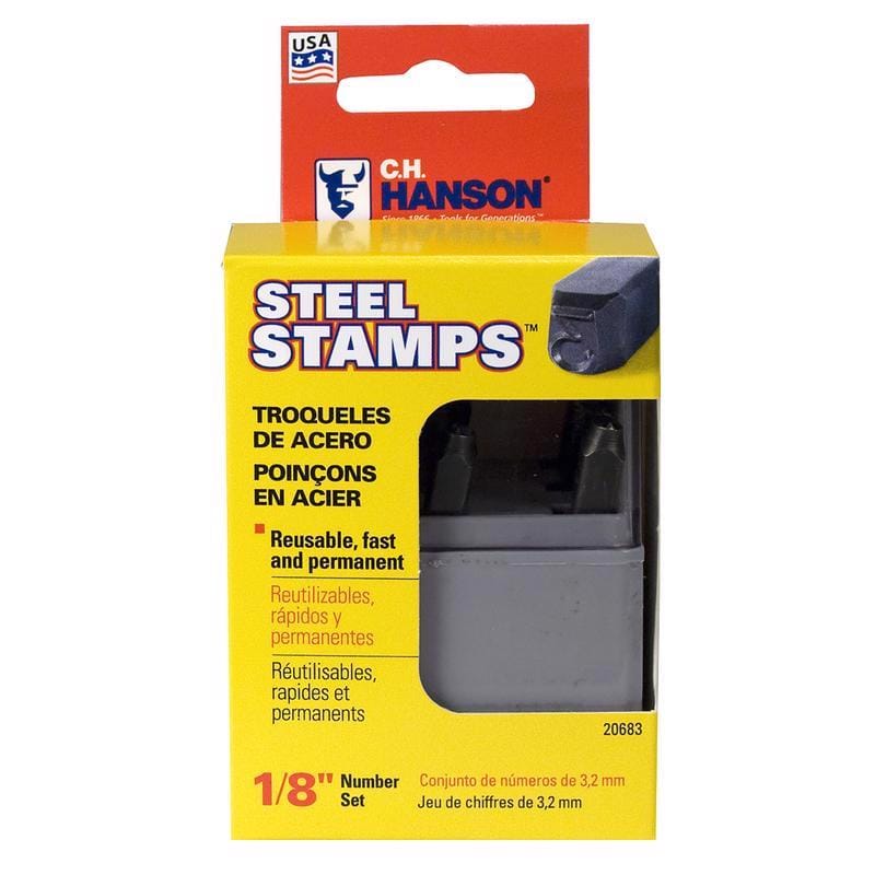 C.H. Hanson 20541 1/8 in. Number Stamp Set 9 pc