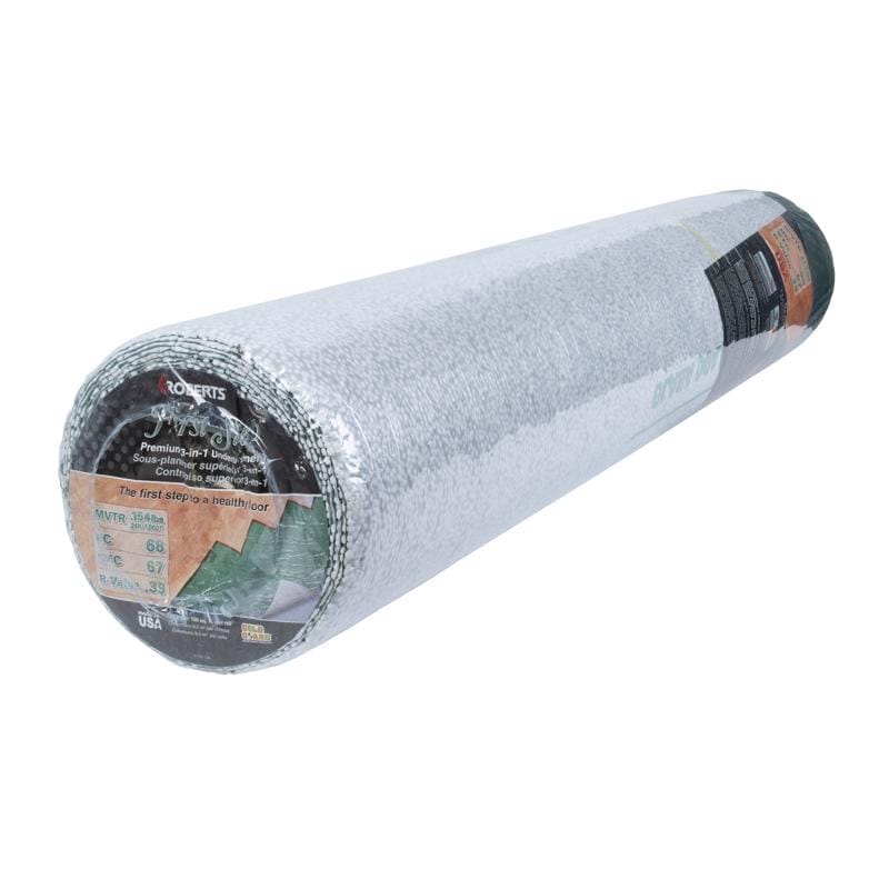 Roberts 70-102-12 First Step 3-in-1 Underlayment Roll 2 mil X 40 in. W X 30 ft. L Plastic Green 1 pk