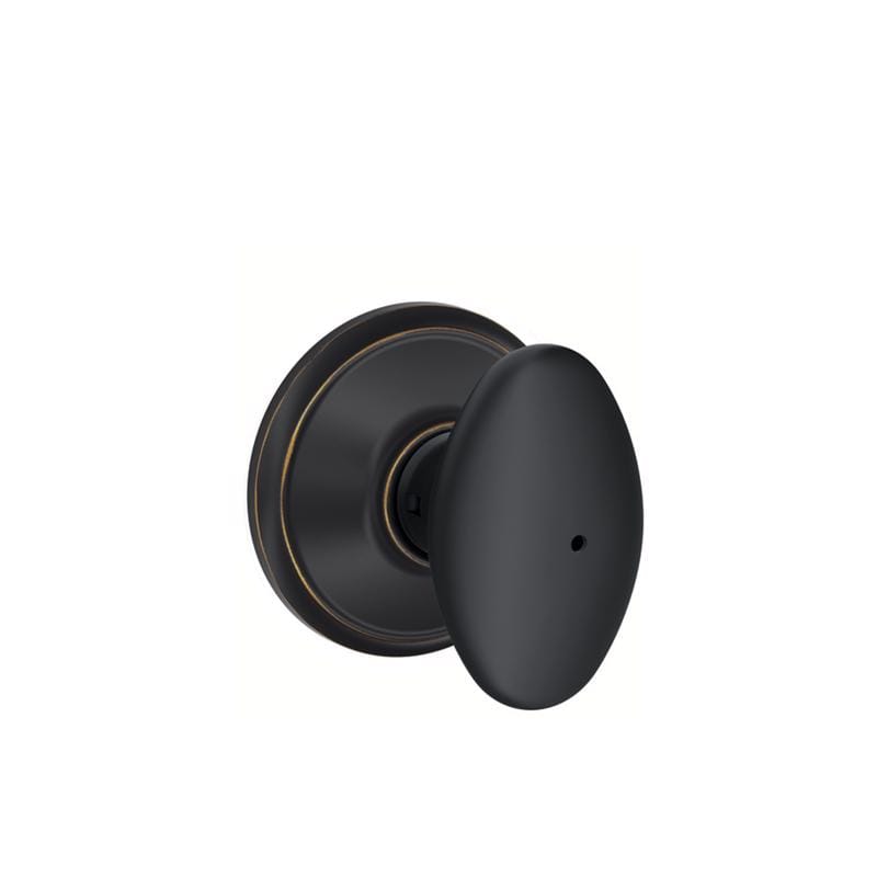 Schlage F40VSIE716 Sienna Aged Bronze Privacy Knob