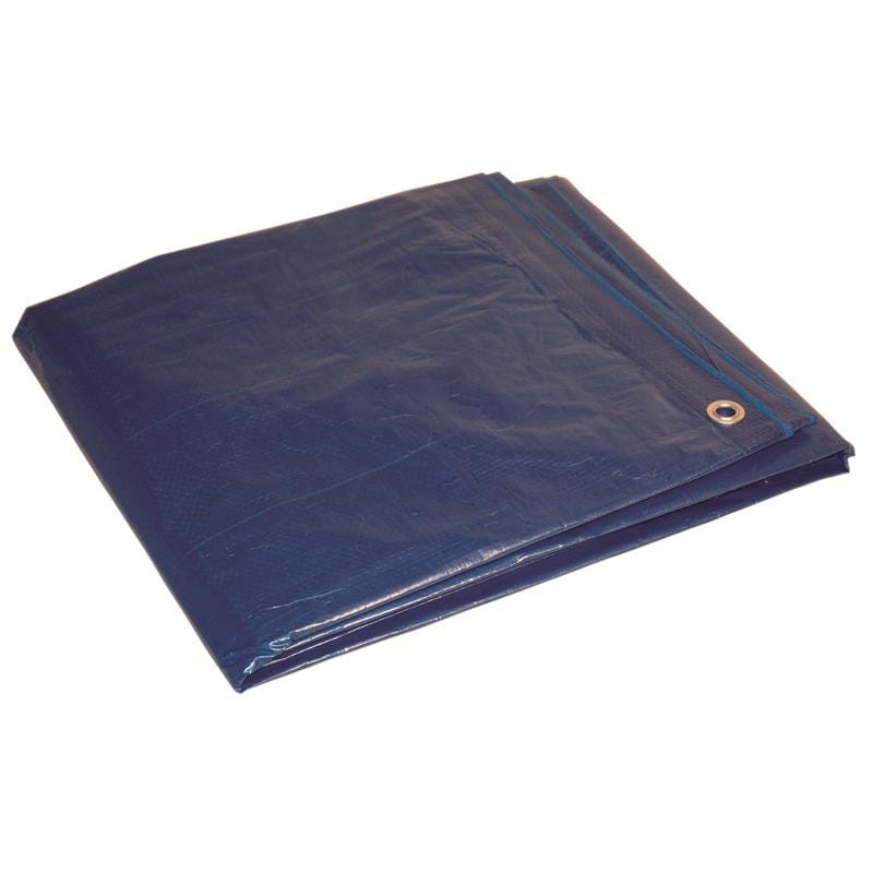 Dry Top 01012 10 ft. W X 12 ft. L Medium Duty Polyethylene Poly Tarp Blue