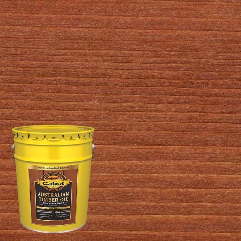 Cabot 140.0003460.008 Australian Timber Oil Transparent Jarrah Brown Oil-Based Penetrating Oil Australian Timber Oil