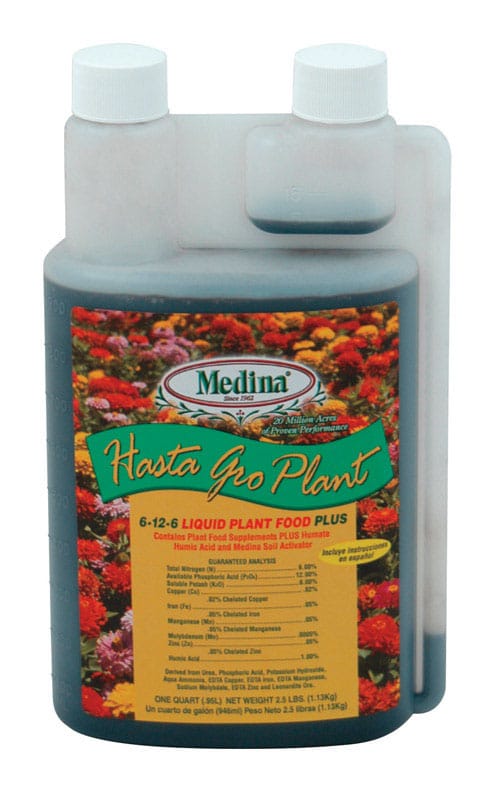 Medina HG 6-12-6 QTS HastaGro Liquid All Purpose Plant Food 1 qt
