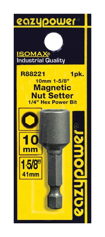 Eazypower 88221 Isomax 10 mm X 1-5/8 in. L Steel Magnetic Nut Setter 1 pc