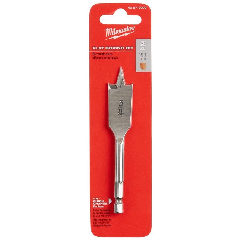 Milwaukee 48-27-0009 Flat Boring Bit 3/4X4.5"