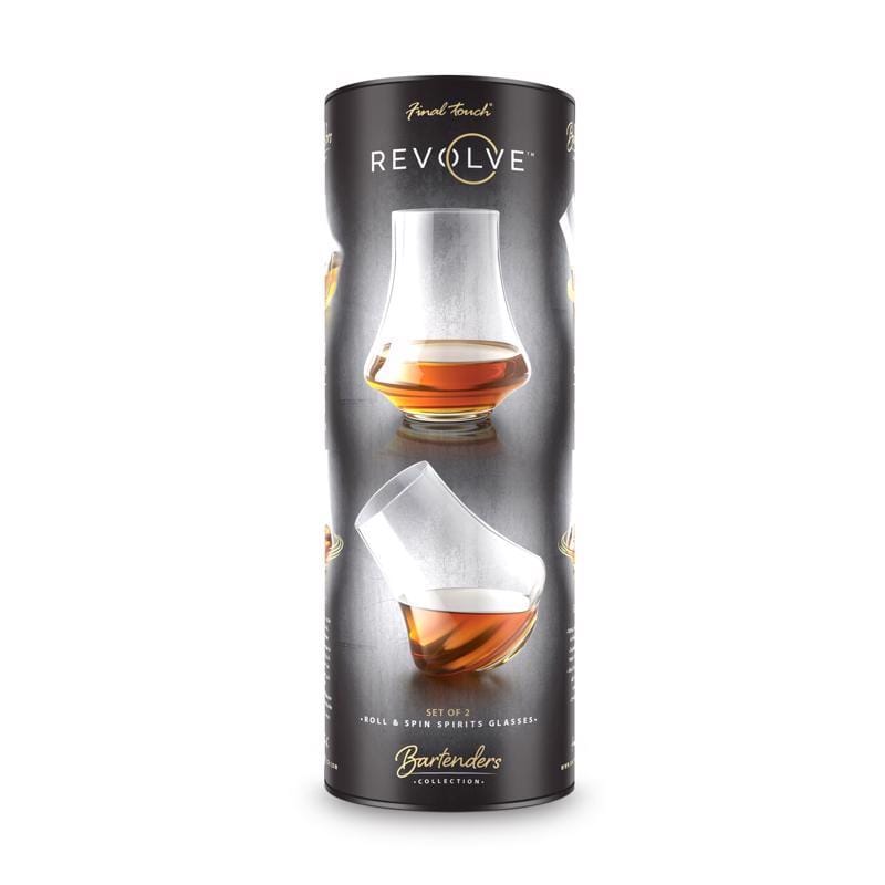 Final Touch LFG4142 Revolve 6.5 oz Clear Crystal Whiskey Glasses