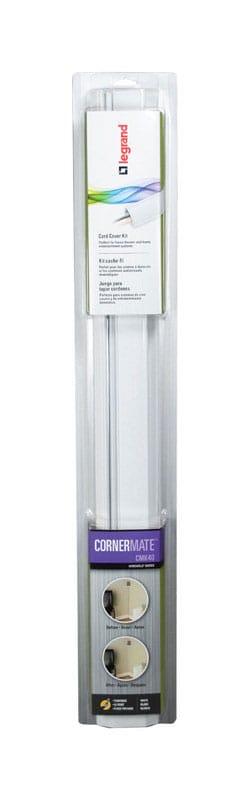 Legrand CMK40 CordMate 1 1/2 x 5/8 in. D X 120 in. L Cord Cover Kit 1 pk