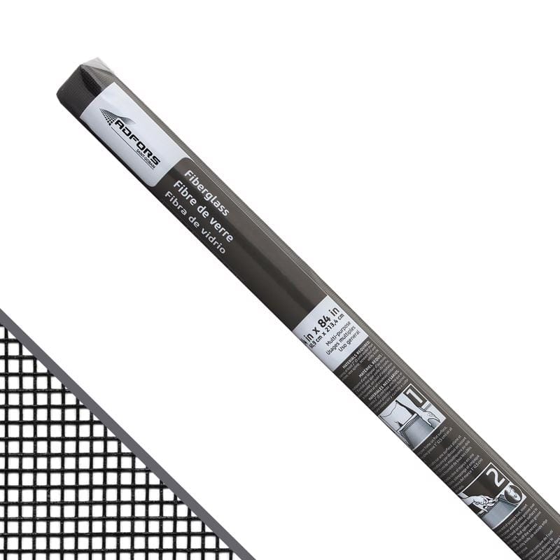 Saint-Gobain ADFORS FCS8550-M 24 in. W X 7 ft. L Charcoal Fiberglass Insect Screen Cloth