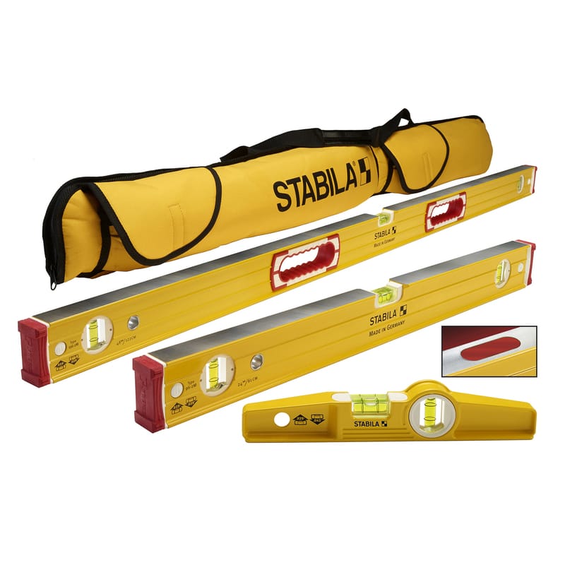 Stabila 48380 Aluminum Magnetic Level Set