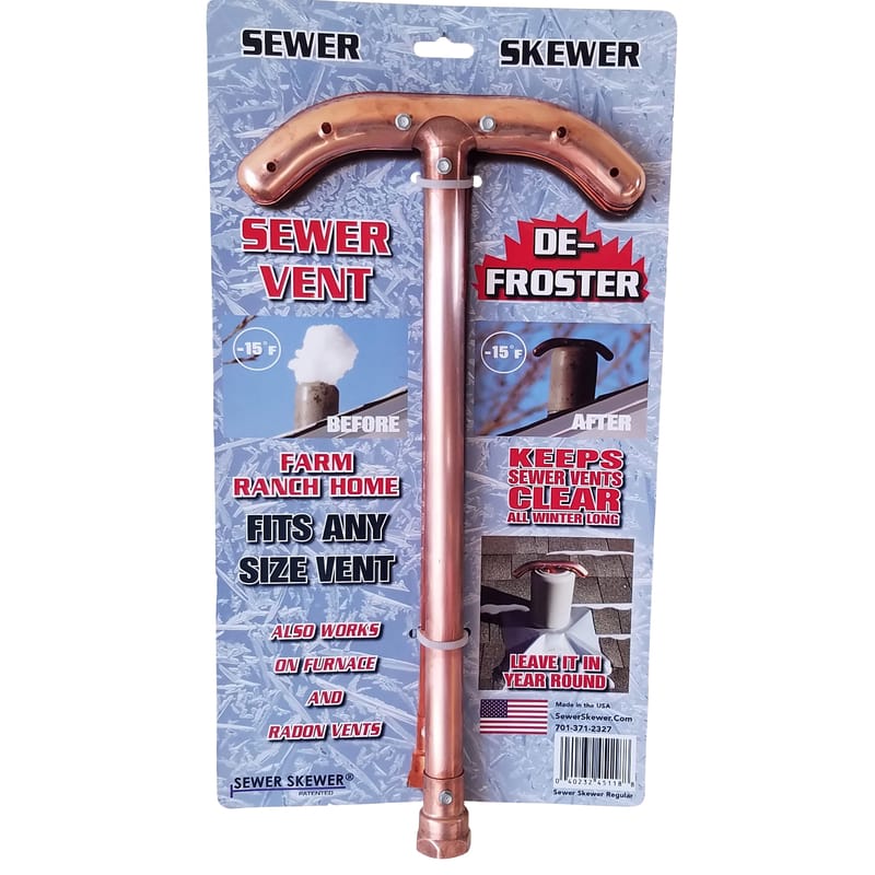 Sewer Skewer 451188 17 in. L Copper Sewer Vent Defroster