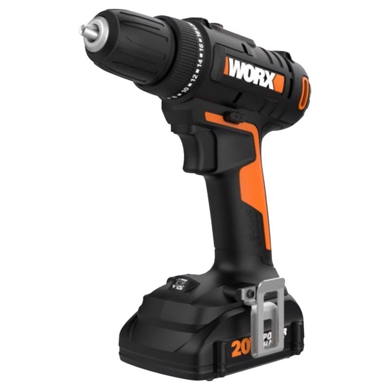 Worx WX100L 20V Power Share 3/8 in. Brushless Cordless Drill/Driver Kit (Battery & Charger)