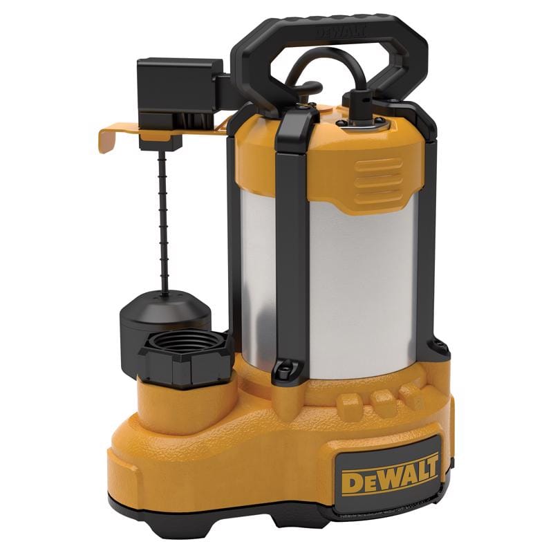 DeWalt DXWP62183 1 HP 7000 gph Stainless Steel Vertical Float Switch AC Submersible Sump Pump 10 ft/min