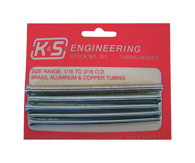 K&S 321 3/16 in. Tubing Bender 4-3/8 in. L Silver 5 pk