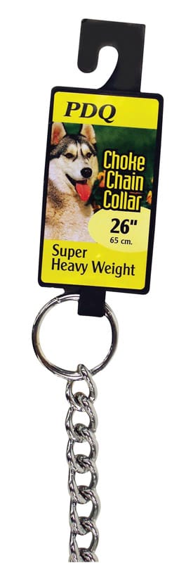 PDQ 12626 Silver Steel Dog Choke Chain Collar Large/X-Large