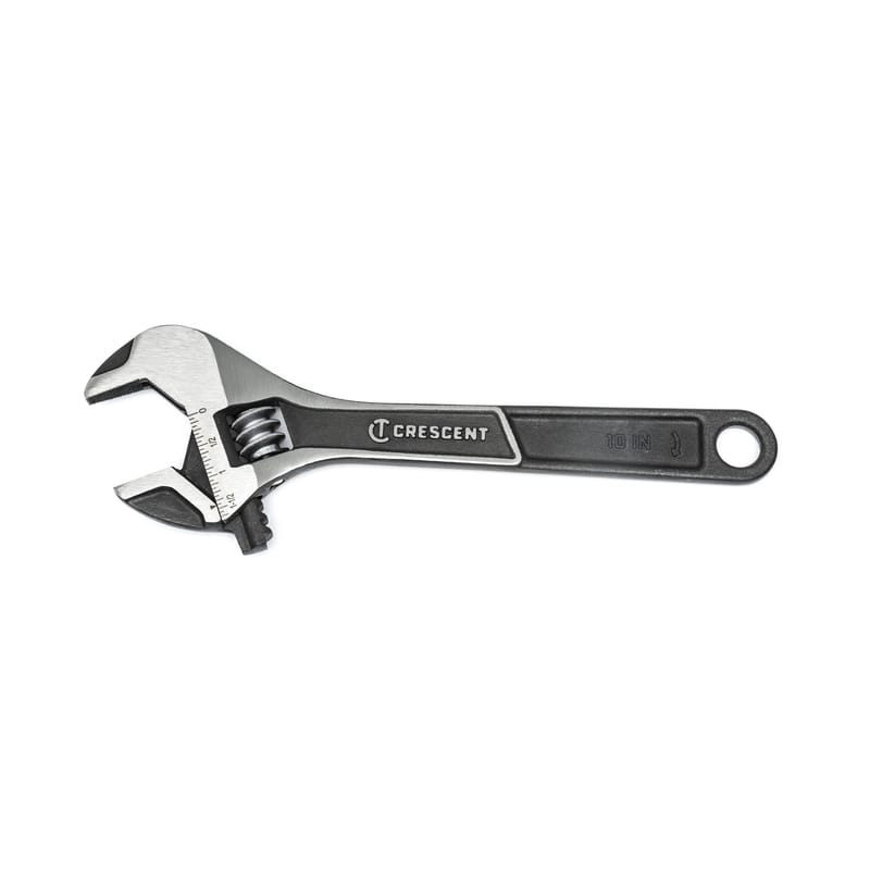 Crescent ATWJ210VS Metric and SAE Wide Jaw Adjustable Wrench 10 in. L 1 pc