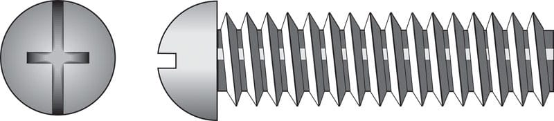 Hillman 90293 No. 10-32 Ga. X 1/2 in. L Combination Round Head Zinc-Plated Steel Machine Screws 100 pk