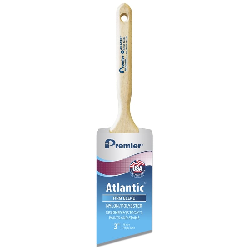 Premier 17333 Atlantic 3 in. Firm Angle Paint Brush