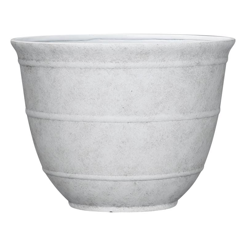 L&G PVJ6312SWJ 9 in. H X 12 in. W X 12 in. D X 12 in. D Polyresin Brighton Planter White