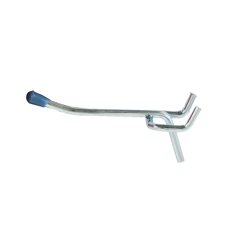 Crawford 18340 Zinc Plated Silver Steel 4 in. Peg Hooks 3 pk