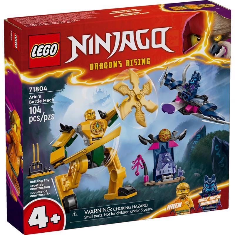 Lego 71804 Ninjago Arin's Battle Mech Building Set Multicolor 104 pc