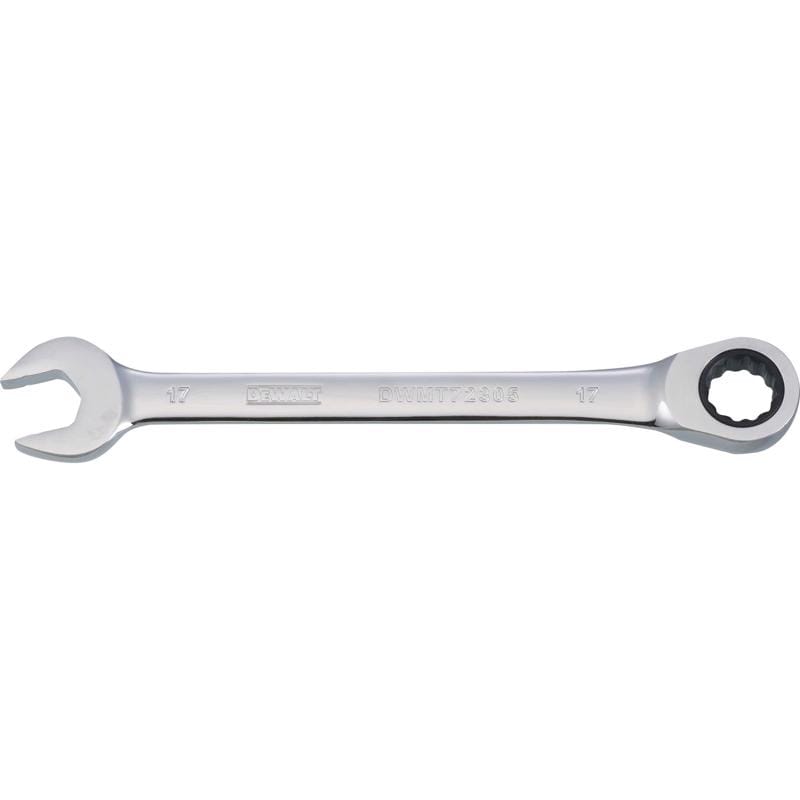 Dewalt DWMT72305OSP 17 mm X 17 mm 12 Point Metric Ratcheting Combination Wrench 8-25/32 in. L 1 pc