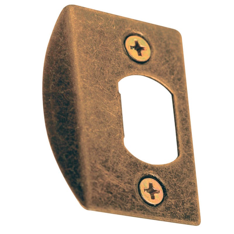 Prime-Line E2308 2.25 in. H X 1-5/8 in. L Antique Brass Steel Deadbolt Strike