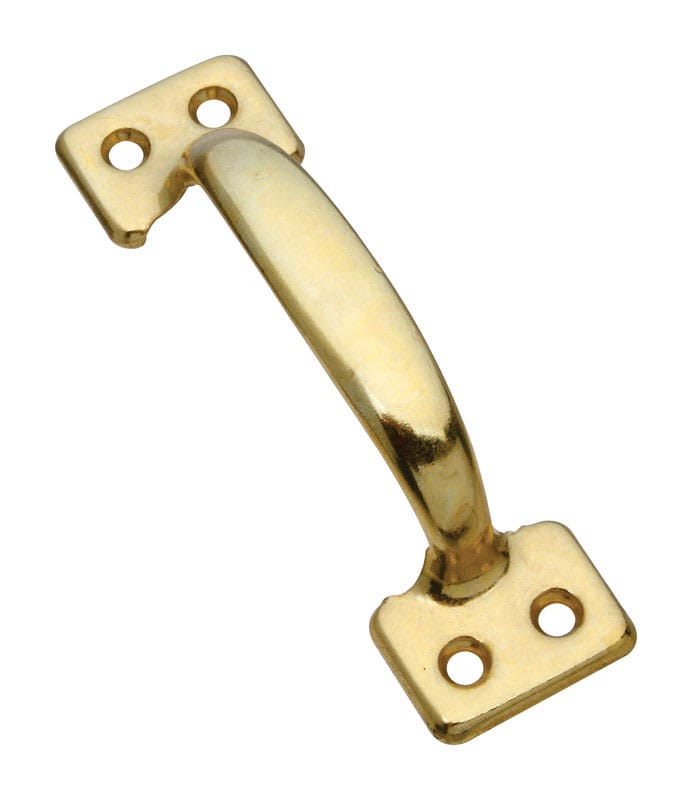 National Hardware N116-558 4 in. L Brass Gold Steel Universal Sash Lift Handle 1 pk