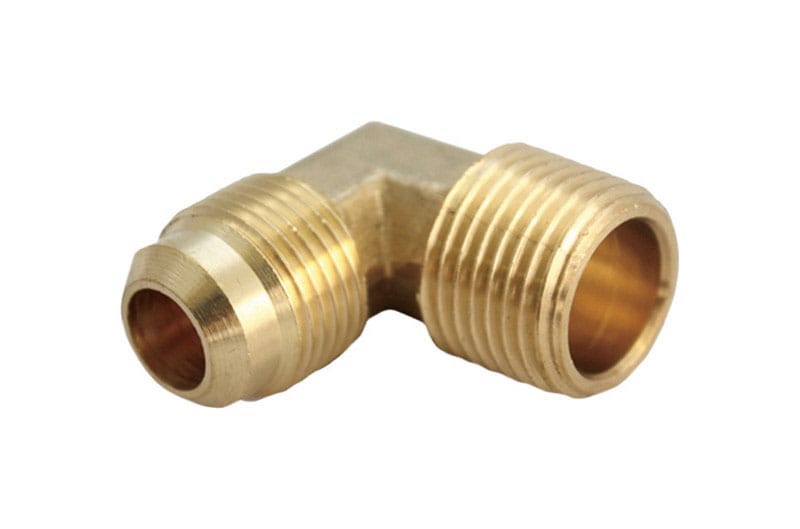 JMF Company 4506176 5/8 in. Flare X 3/4 in. D MPT Brass 90 Degree Elbow