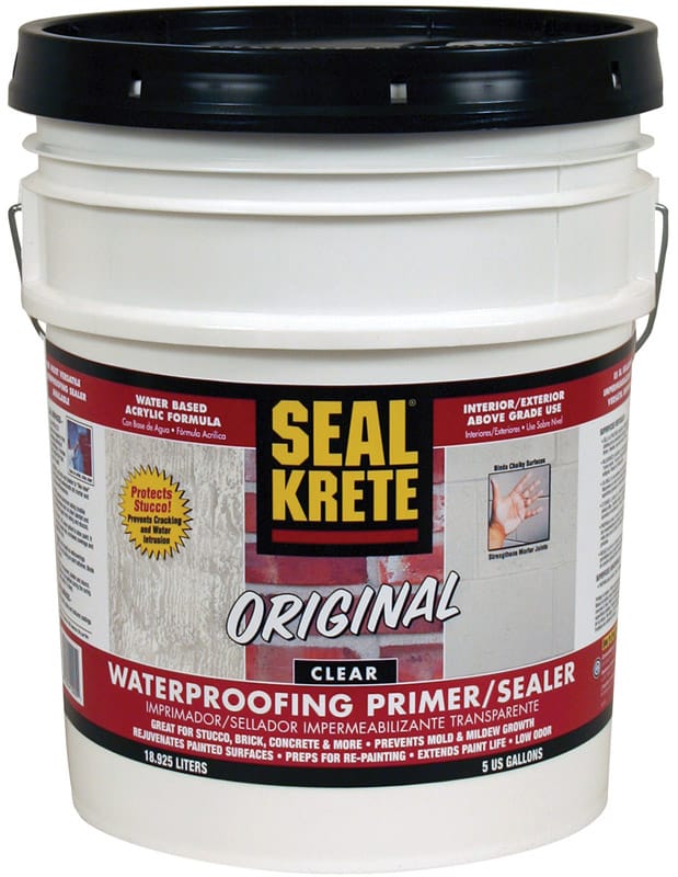 Seal-Krete 100005 Original Clear Water-Based Brick and Masonry Sealer 5 gal