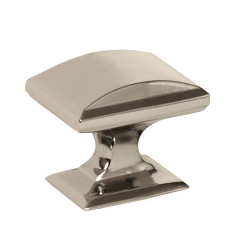 Amerock 2000694 Candler Square Cabinet Knob 1 in. Polished Nickel 1 pk