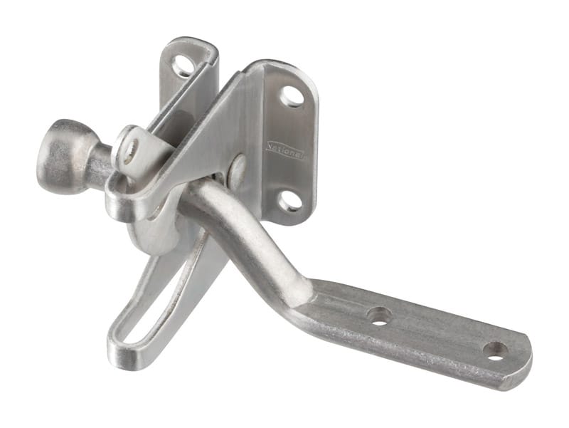 National Hardware N342-600 3.5 in. H X 6.5 in. W Stainless Steel Automatic Gate Latch