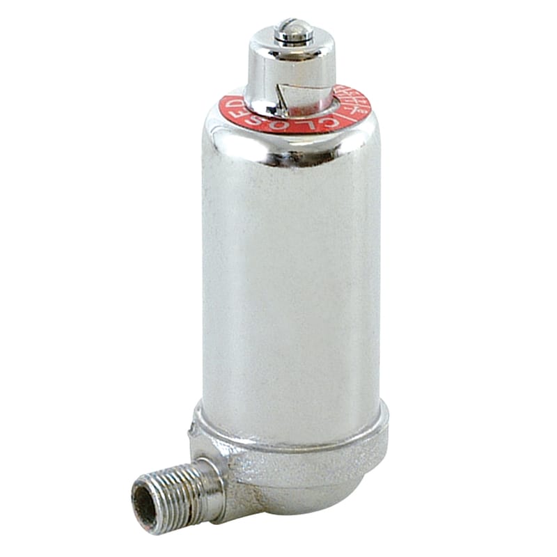 Eastman 20378 1/8 in. Angle Connection Brass Adjustable Radiator Air Valve