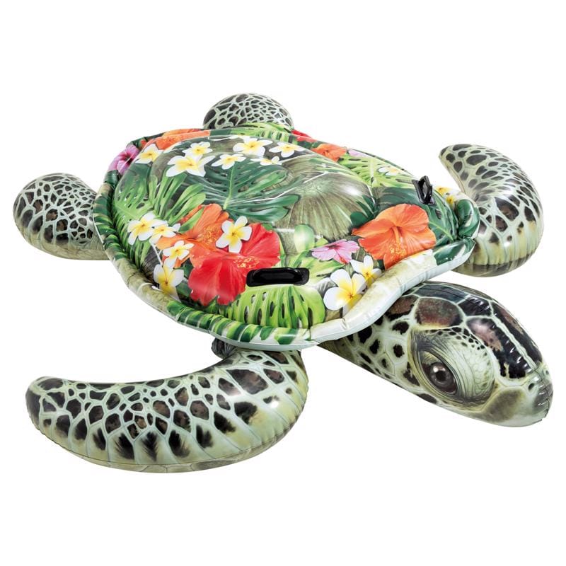 Intex 57555EP Multicolored Vinyl Inflatable Sea Turtle Ride-On Pool Float