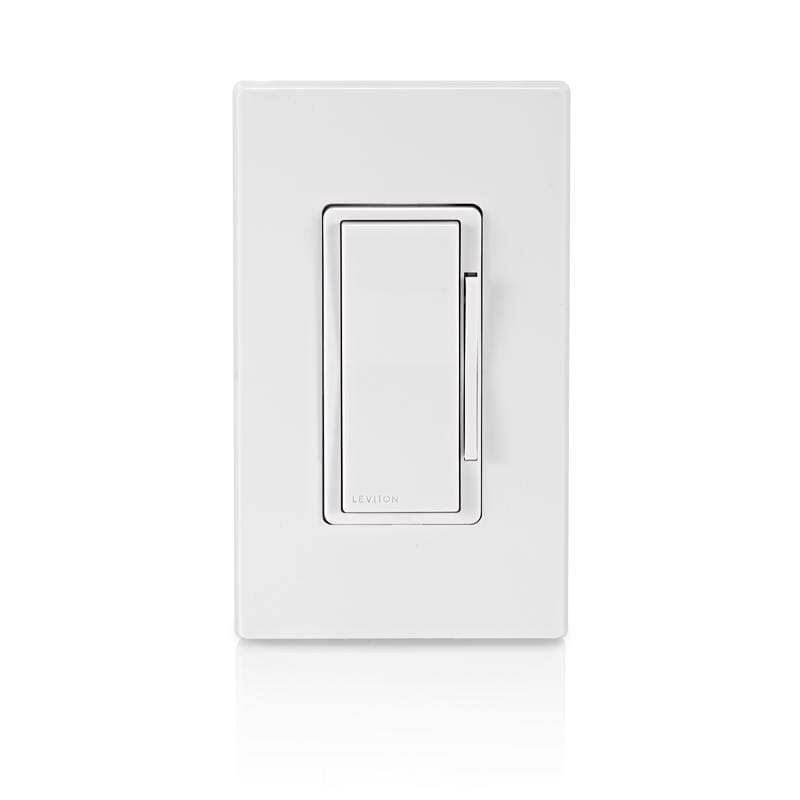 Leviton DN6HD-1RW Decora White Toggle Smart-Enabled Dimmer Switch 1 pk