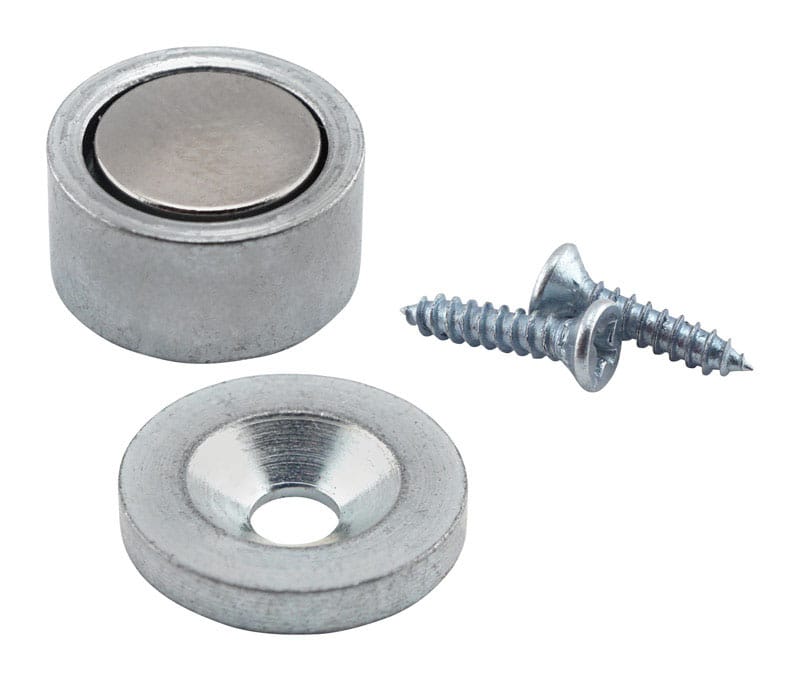 Magnet Source 07571 .25 in. L X .5 in. W Silver Super Latch Magnets 6 lb. pull 2 pc