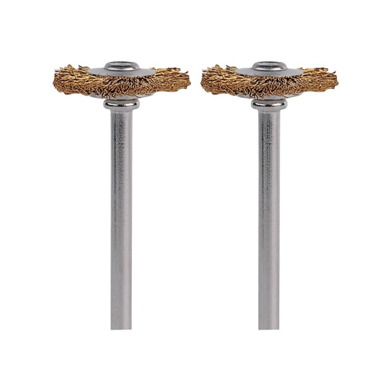 Dremel 535-02 3/4 in. X 1.7 in. L Brass Brush 2 pk